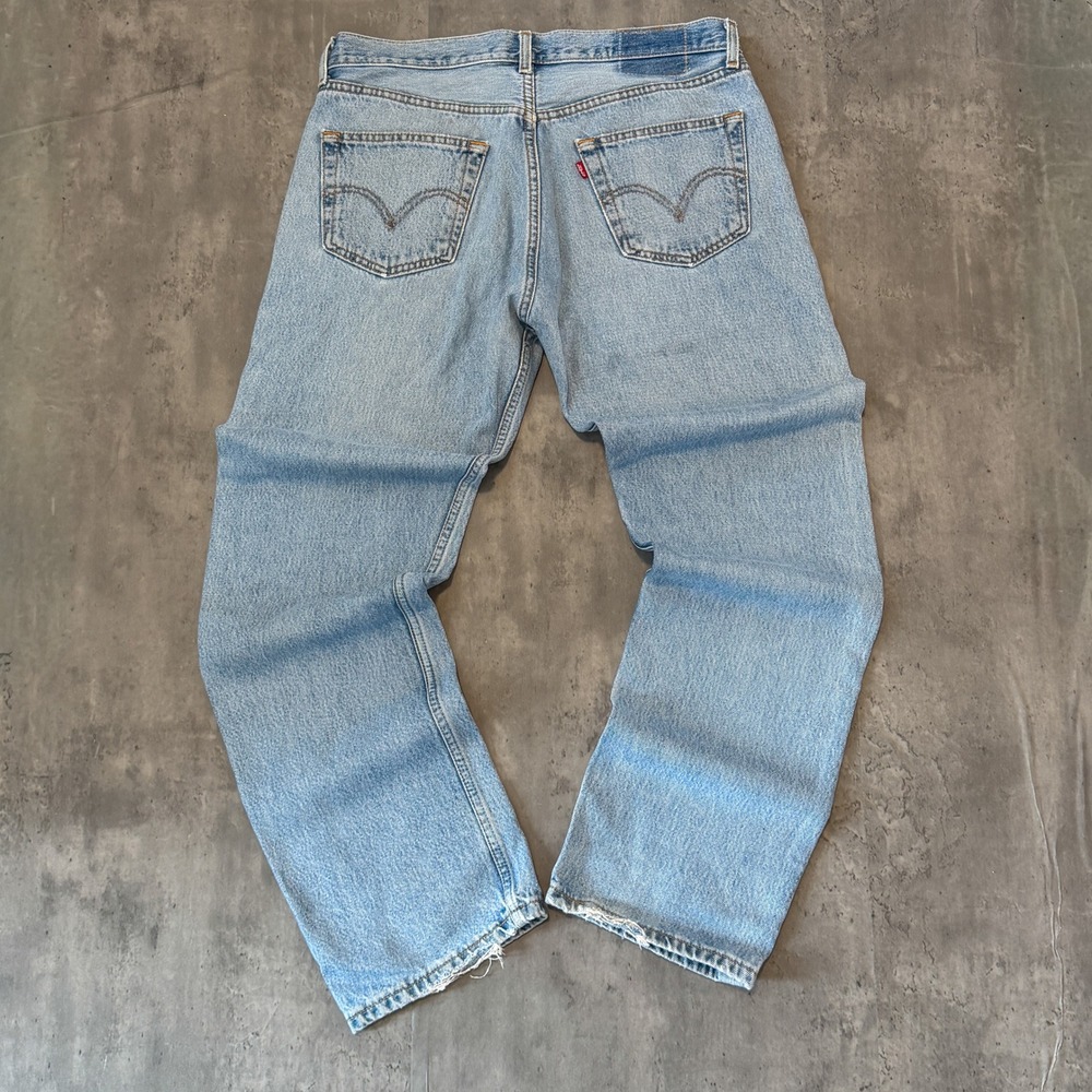 Vintage VTG Y2K 2000's 00's Levi's 501 Denim Jeans Baggy Relax Fit Wide Legged